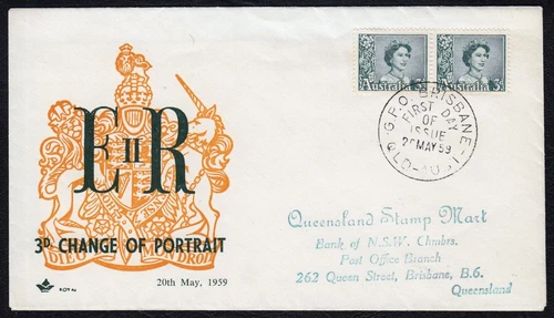 Australia 1959 QEII 3d First Day Cover FDC