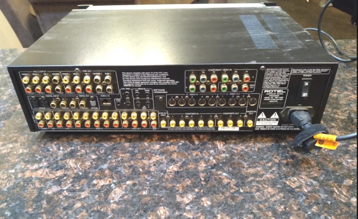 Rotel RSP1068 Surround Sound Processor MultiChannel Preamplifier No