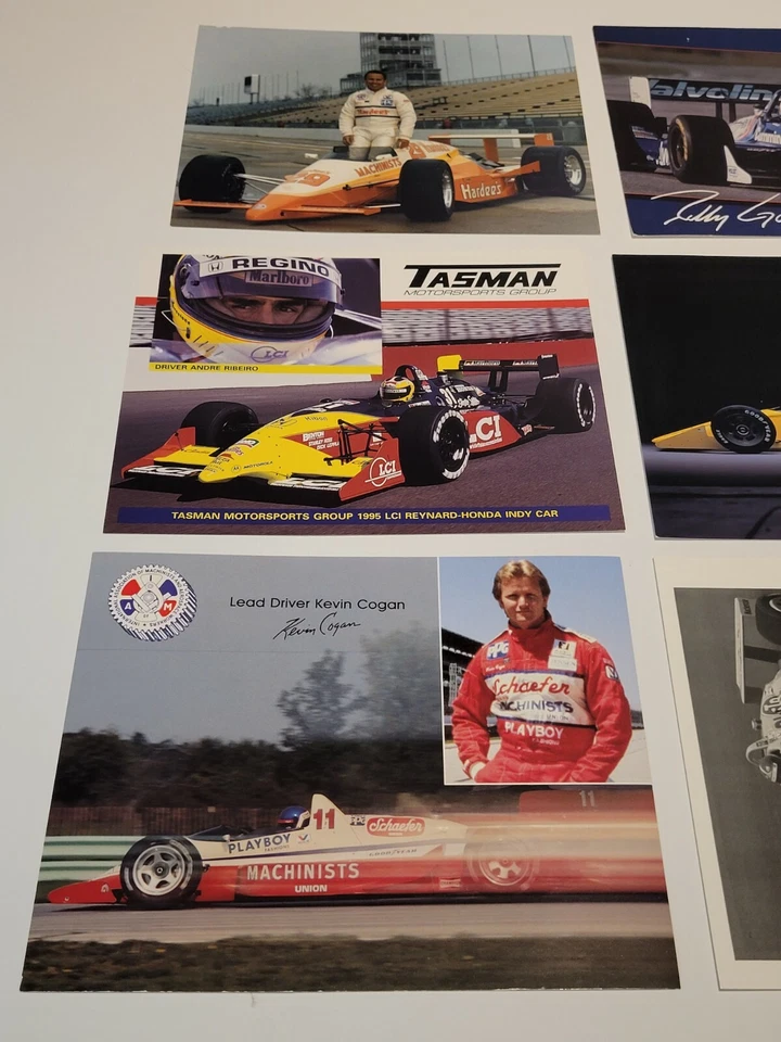 Vintage 1980s-1990s Different STP Racing Team Indy 500 Postcard Handout Lot #2 - Image 2 of 4