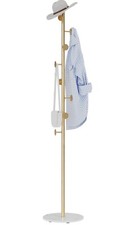 Coat Rack Stand, Metal Coat Tree with Heavy Base 8 Welded Hooks Coat Stand fo...