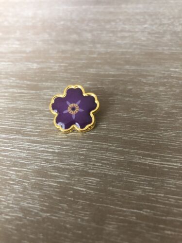 Anmoruk Anmorook Forget Me Not Purple Flower Pin Armenian Genocide Never Again