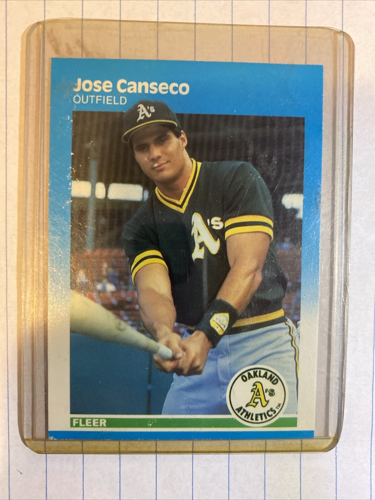 1987 Fleer - #389 Jose Canseco