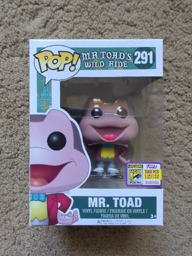 Funko Pop! Mr. Toad Sdcc Le 1500 291 Mr. Toad'S Wild Ride 2017 Con Pila Dura Como Nuevo