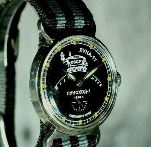 Pobeda Moon Rover LUNA uhren herren Armbanduhr vintage sowjetische mechanische - Picture 5 of 12