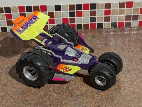 TESTED! Vintage Tyco Slammer RC Remote Control Car includes box & stunt guide - Picture 16 of 19