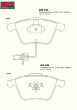 DB2198 QFM ETZ1 BRAKE PADS SET TO SUIT AUDI A4 A6 A8