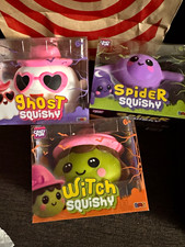 RMS Crazy Fun Ghost Witch Spider Squishy Squeeze Toys 3 Pack Age 4-7