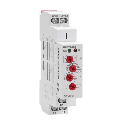 Single Phase Voltage Relay AC/DC110V~240V Adjustable Over or Under Voltage Pr...