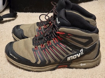Inov-8 Roclite 345 GTX Shoes Mens Size 9 Brown Black Gore Tex Trail Hiking Boots
