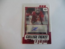 Tyson Campbell Georgia Bulldogs 2021 Contenders Autographed Card