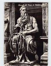 Postcard Moses Statue by Michelangelo Church of San Pietro in Vincoli Rome Italy