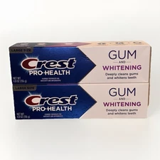 2 pack Crest Pro-Health Gum & Whitening Antibacterial Fluoride Toothpaste 4.8 oz