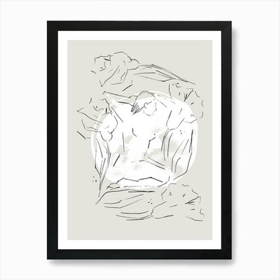 Unter dem Mondlicht Kunstdruck gerahmt Wandbild Poster Leinwanddruck Bild