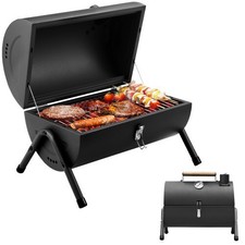 Camping Portable BBQ Barbecue Grill Outdoor Compact Smoker Small Oil Drum Garden