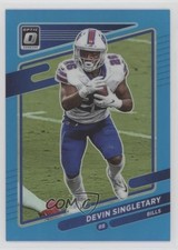 2021 Panini Donruss Optic Aqua Prizm 6/299 Devin Singletary #54 18a8