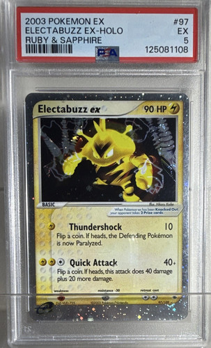Electabuzz ex graded PSA 5 for sale on eBay