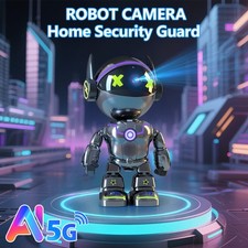 5G/2.4Ghz WiFi Robot Camera 3MP Pet/Baby Camera with Phone App Motion Detection