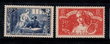France 1935 Yv. 307-308 Neuf ** 80% Intellectuels au chômage