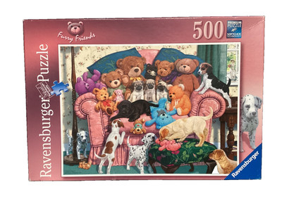 Ravensburger 500 pc. Furry Friends 2015, jigsaw puzzle Rare Vintage