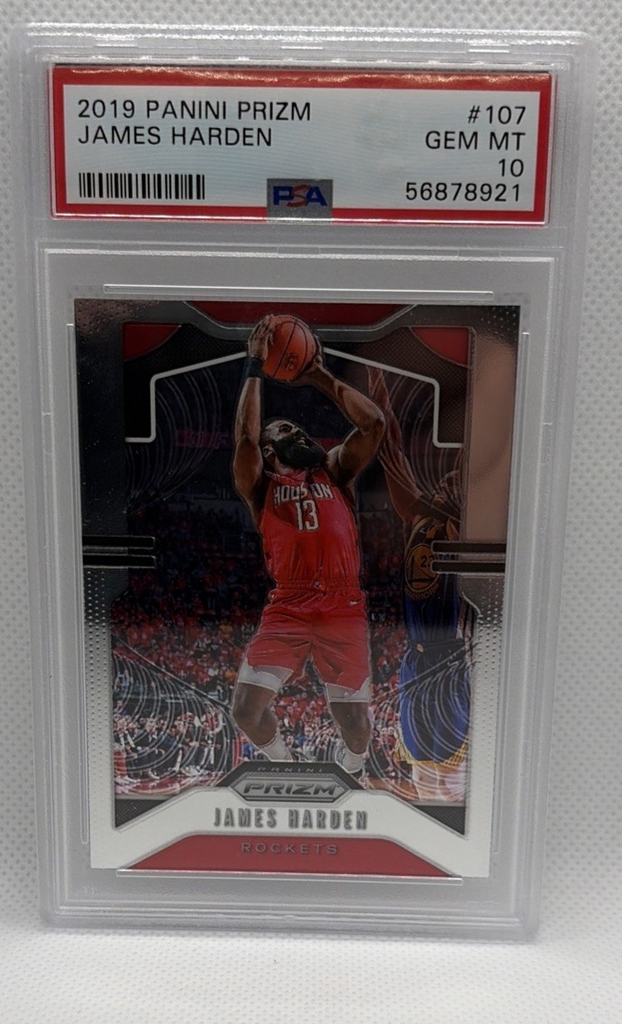 2019-20 Panini Prizm - James Harden #107 Houston Rockets PSA 10