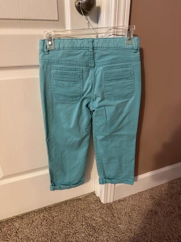 Girl's Gap Capri Pants Aqua Size 12 Reg - Low rise - VGUC - Picture 2 of 2
