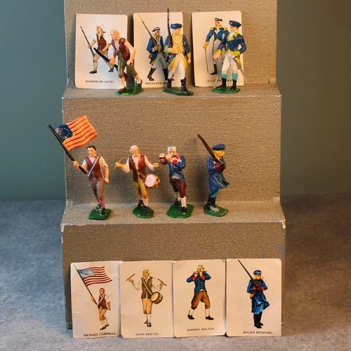 Marx Hong Kong 60mm Soft Vinyl Revolutionary War Colonial Army WOW Type Figures