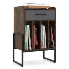 Record Player Stand Turntable Stand with Drawer  Record Holder Display Shelf