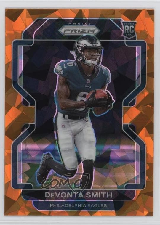 2021 Panini Prizm Rookie Orange Ice Prizm DeVonta Smith #335 1q3d