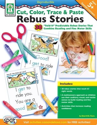 Cut, Color, Trace & Paste Rebus Stories, Grades K - 2 by Flora M.S., Sherrill B.