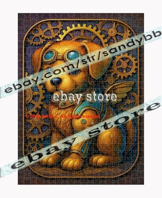 500 piece jigsaw puzzle Steampunk Puppy 3D Effect Fantasy Mechanical Dog pet