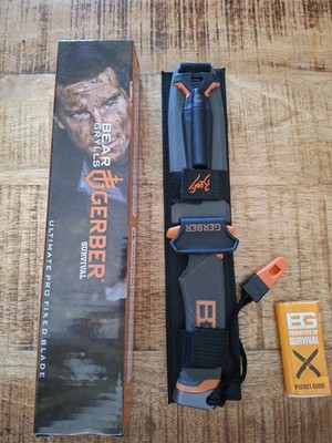 GERBER ''BEAR GRYLLS'' MESSER ULTIMATE SURVIVAL MIT FESTSTEHENDER KLINGE Top Neu 