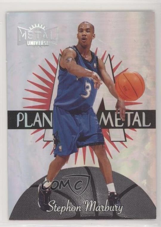 1997-98 Metal Universe Planet Metal Stephon Marbury #5PM px8