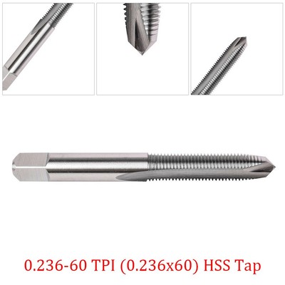 TPIS HSS Gewindebohrer mit Koffer - 1911 Griff 0,236-60 TPI 3 Fl?ten 5 mm (0,2