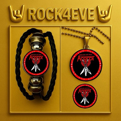 ACCEPT GERMAN ROCK BAND  LIFE IS A BITCH  BR NEC PIN   