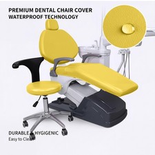4Pcs Dental Chair Cover PU Leather Elastic Dentist Chair Seat Protective Sleeves