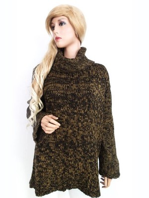 ZIZZI Damen Pullover Gr. S Acryl 100% Grober Strick Langer Ärmel Häkelarbeit