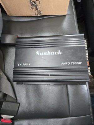 SUNBUCK SK-790.4 4-Channel 12V Car Amplifier 7900W Class A/B Stereo Audio