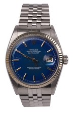 Rolex Datjust 1601 quadrante blu Degradee Pie Pan - metallizzato sbiadito - ultra raro