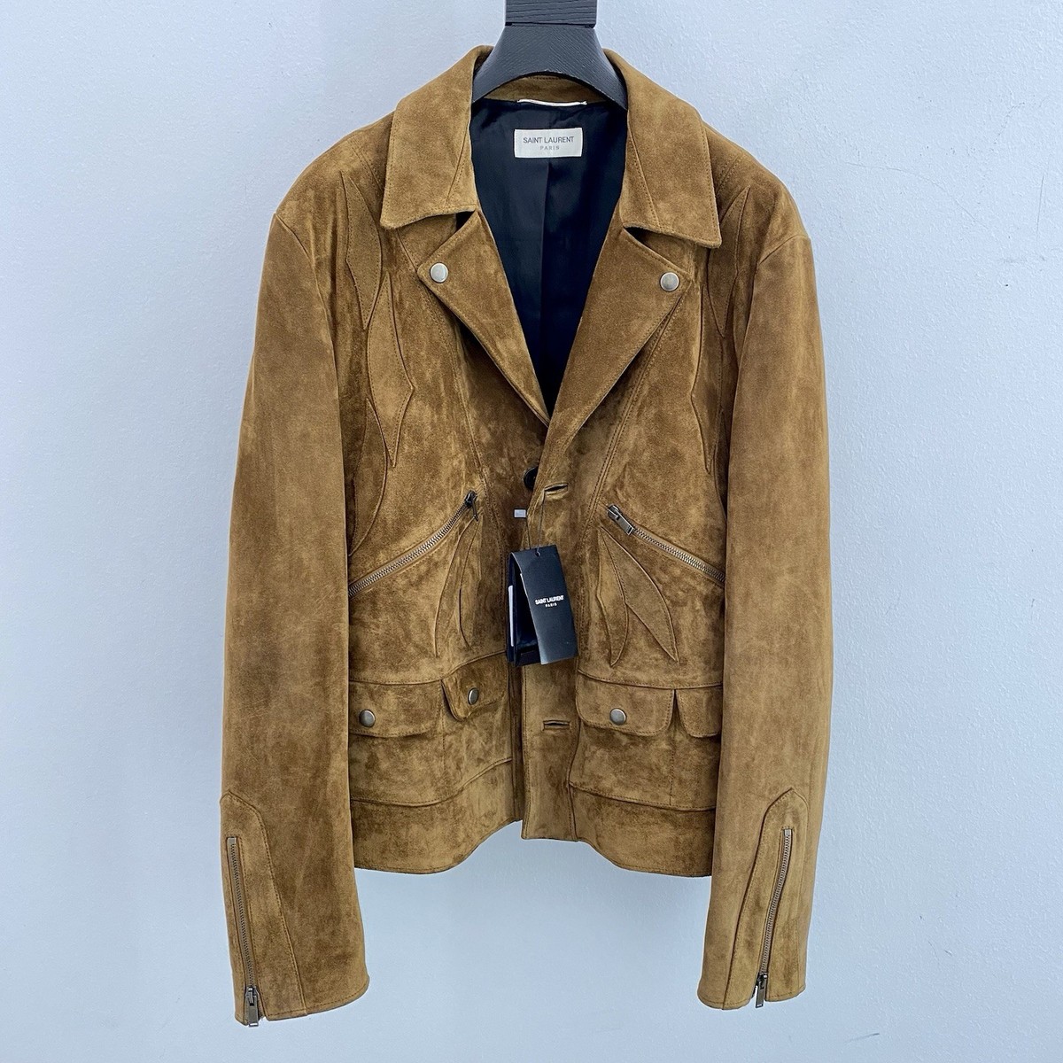 Saint Laurent Western Suede Leather Jacket In Small And Large | eBay