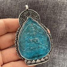 Men's Necklace Pendant Nepal Thangka Guan Yin Buddha Pendant Collectible