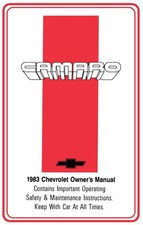 1983 Camaro Owners Manual