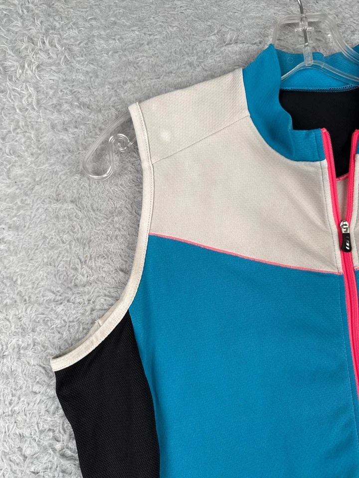 Louis Garneau Radtrikot Damen Extra Large Blau Tank Full Zip Ärmellos - Bild 3 von 4