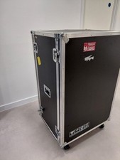 Large upright flight case on Wheels Front Back  removing lid 780w x 620D x 1260H