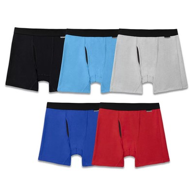 Fruit Of The Loom Mens Signature Essentials Everyday Stretch Boxer Briefs, large