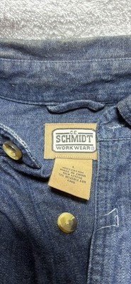 SCHMIDT WORKWEAR DENIM SHIRT SZ L