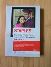 Staples Premium Glossy Photo Paper  4" x 6" 60/Pack Medium Weight Paper