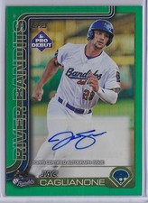 2025 Topps Pro Debut #PD-89 Jac Caglianone Green Foil /99 Auto