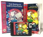 COMPLETE The Simpsons BART'S NIGHTMARE Sega Genesis CIB Manual TESTED & WORKING