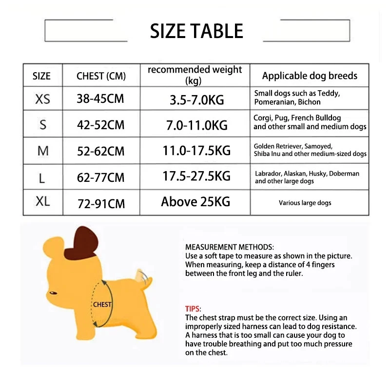 Dog Harness Quick Release Vest Pet Puppy Harness Nylon Material Breathable