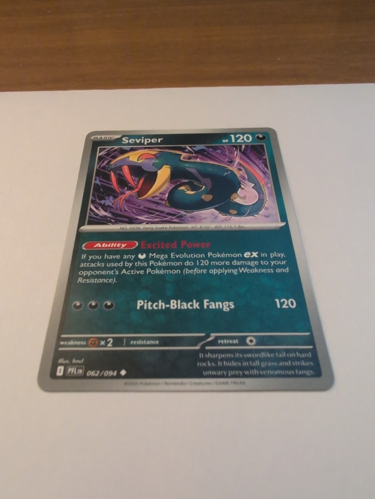 Seviper 62/94 Pokemon